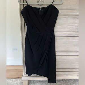 Adelyn Rae Black Asymmetrical Dress